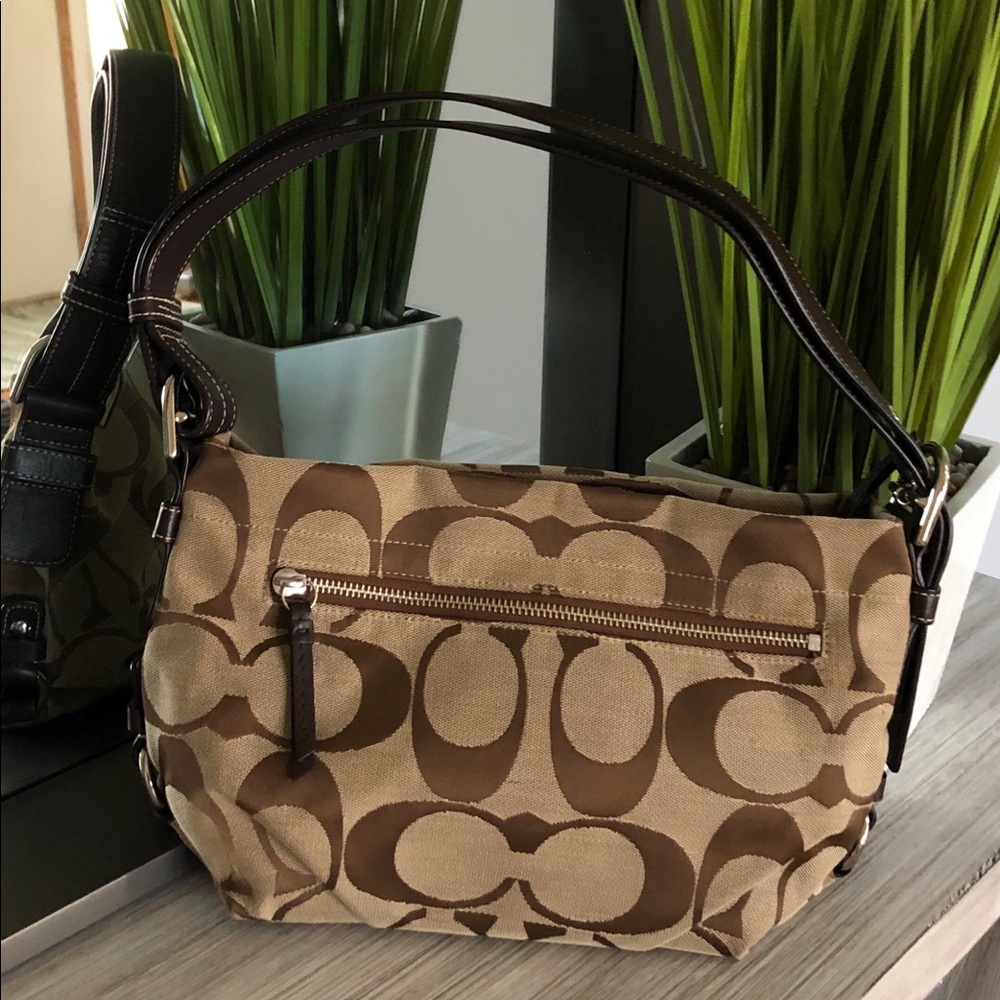 Authentic Coach signature HoBo purse